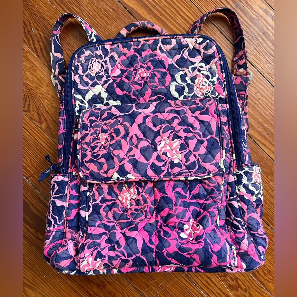 Vera Bradley Katalina Pink (Pink & Purple Flowers) Floral Backpack